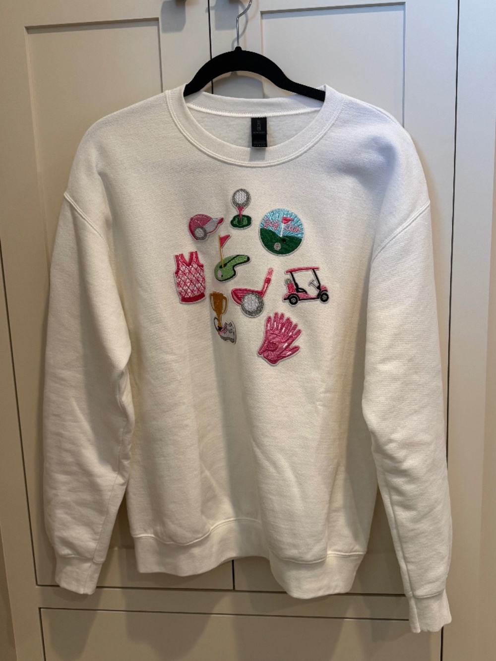 Golf appliqué sweatshirt